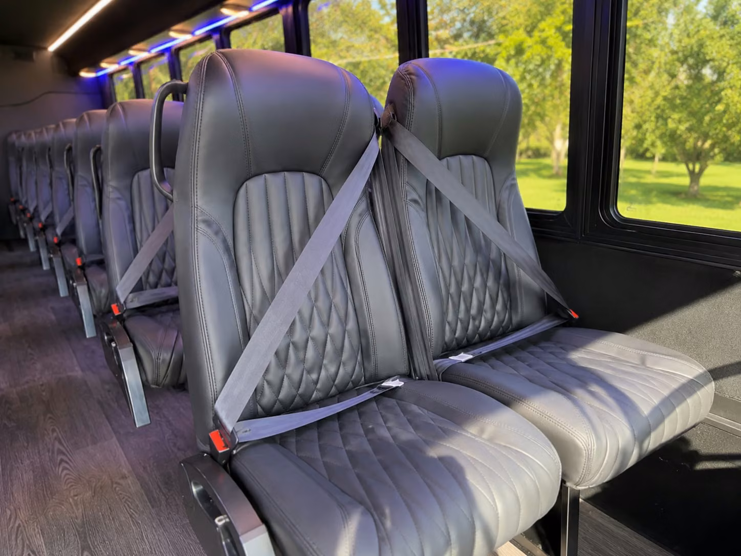 15 passenger minibus interior