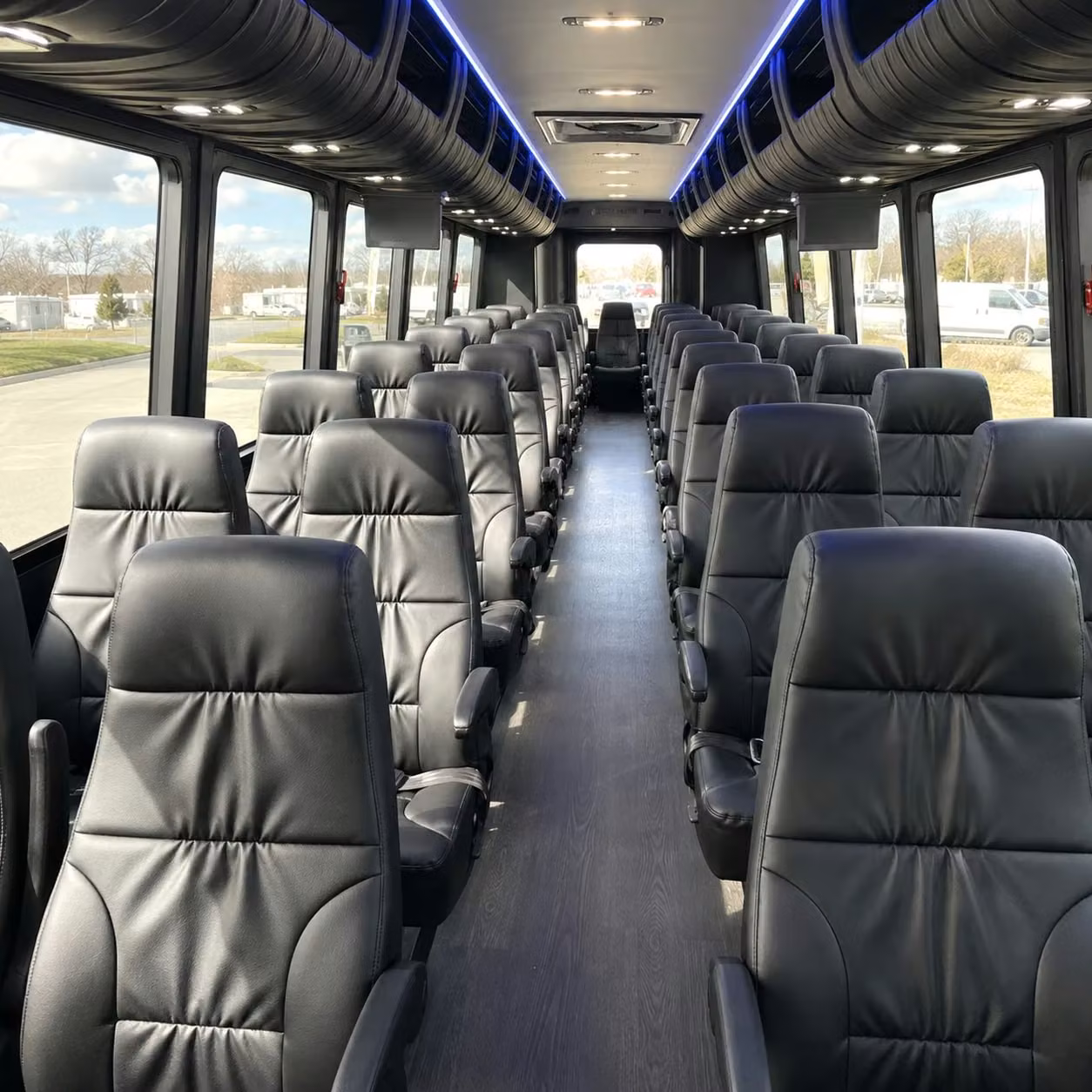 28 passenger minibus inside