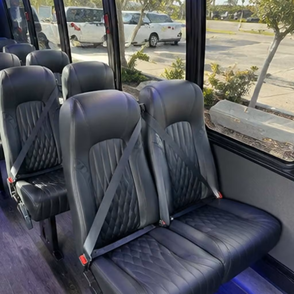 28 passenger minibus interior