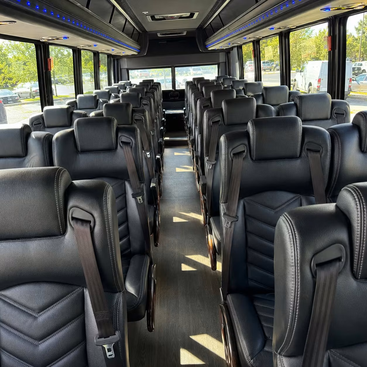 30 passenger minibus inside