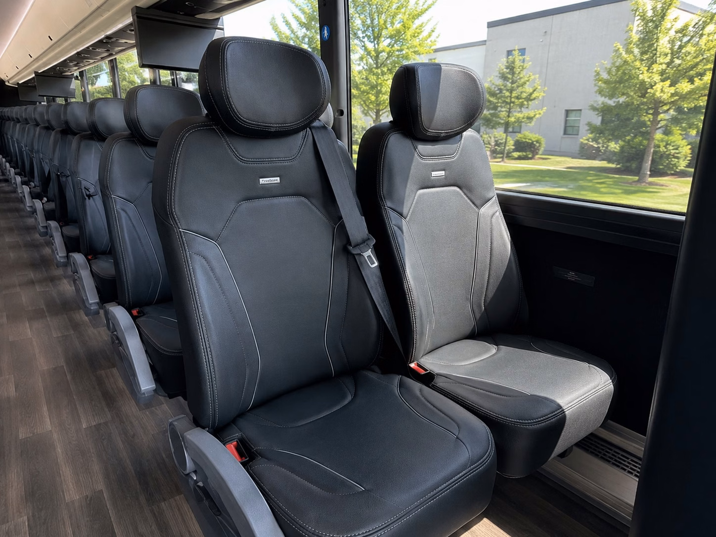 monroeville charter bus rental interior