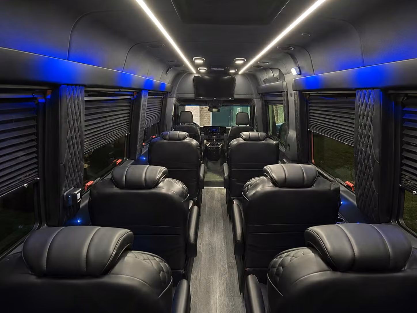 sprinter van with driver inside
